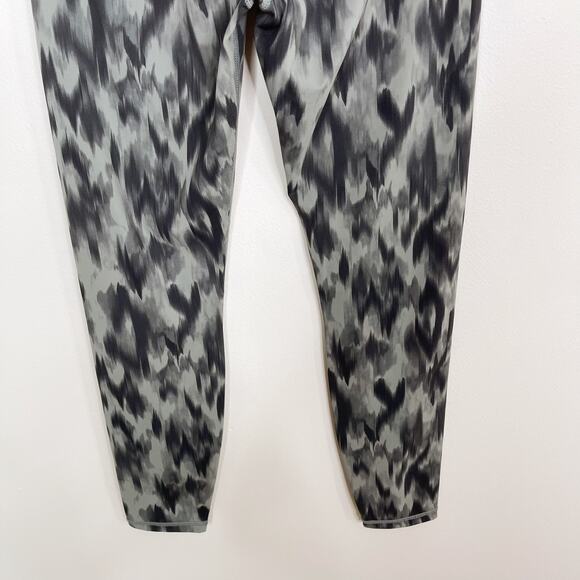 New Varley Medium M Gray Luna Leggings Watercolor Aztec Animal High Rise 25" - Picture 4 of 11